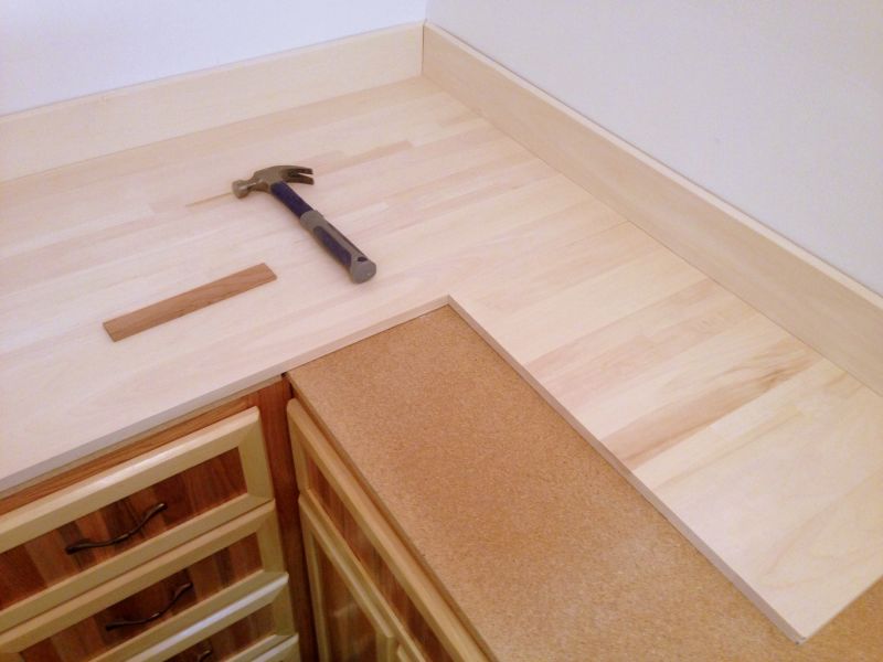 Cement Countertop Installation