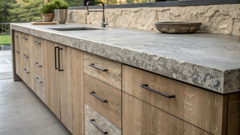 Concrete Countertop Pouring